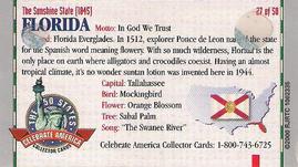 2000 Doral Celebrate America The 50 States #27 Florida Back