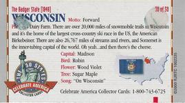 2000 Doral Celebrate America The 50 States #30 Wisconsin Back