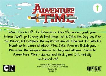 2014 Cryptozoic Adventure Time PlayPaks #1 Adventure Time Back