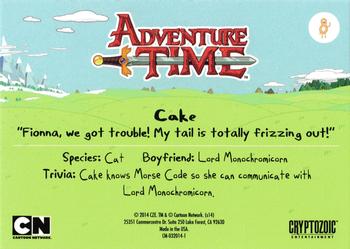 2014 Cryptozoic Adventure Time PlayPaks #8 Cake Back