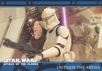 2002 Topps Star Wars: Attack of the Clones (UK) #65 Outside the Arena Front