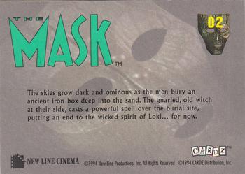 1994 Cardz The Mask #02 Burial Ground Back
