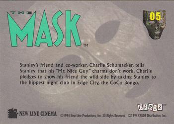 1994 Cardz The Mask #05 Charlie's Pledge Back