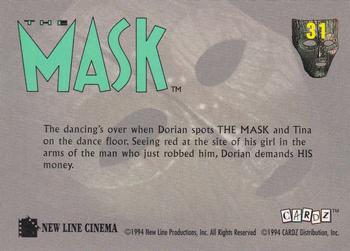 1994 Cardz The Mask #31 Seeing Red Back