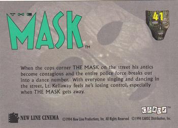 1994 Cardz The Mask #41 Street Dancin' Back