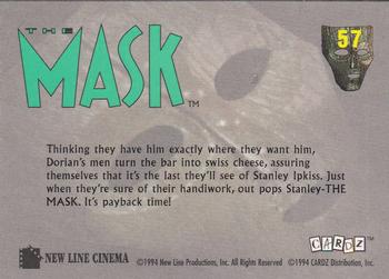 1994 Cardz The Mask #57 Pay Back Time Back
