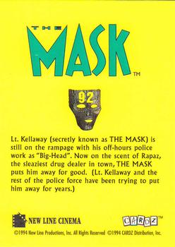 1994 Cardz The Mask #92 THE MASK #2 Back