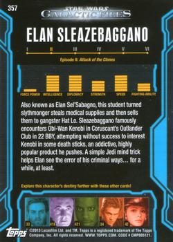 2013 Topps Star Wars: Galactic Files Series 2 #357 Elan Sleazebaggano Back
