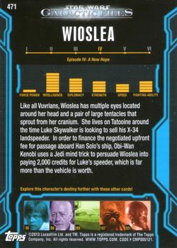 2013 Topps Star Wars: Galactic Files Series 2 #471 Wioslea Back