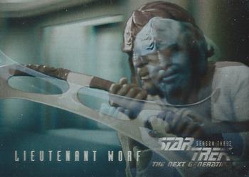 1995 SkyBox Star Trek: The Next Generation Season 3 - Holograms #HG6 Lieutenant Worf Front
