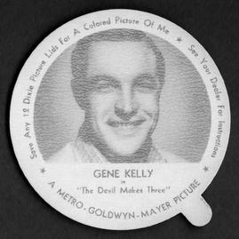 1952 Dixie Cup Lids Movie, Cowboy, and TV Stars (F5-18) #NNO Gene Kelly Front