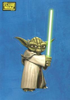 2008 Topps Star Wars The Clone Wars Stickers #4 Yoda Front