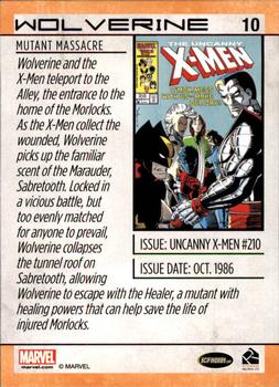 2014 Rittenhouse Marvel Universe #10 Wolverine Back