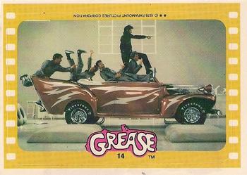 1978 Topps Grease - Stickers #14 The T-Birds and Their Dream Car! Front