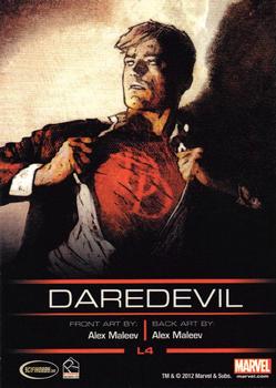 2013 Rittenhouse Legends of Marvel: Daredevil #L4 Daredevil Back