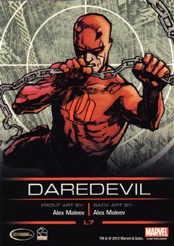 2013 Rittenhouse Legends of Marvel: Daredevil #L7 Daredevil Back