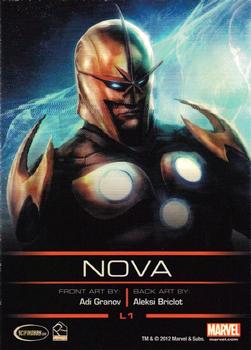 2013 Rittenhouse Legends of Marvel: Nova #L1 Nova Back