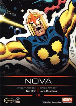 2013 Rittenhouse Legends of Marvel: Nova #L6 Nova Back
