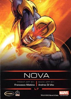 2013 Rittenhouse Legends of Marvel: Nova #L7 Nova Back