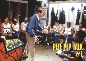 1994 SkyBox Blue Chips #1 Pete Pep Talk #1 Front