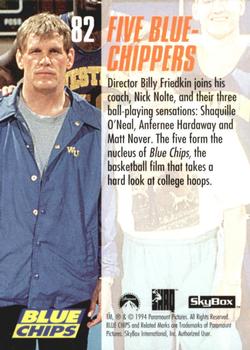 1994 SkyBox Blue Chips #82 Five Blue-Chippers Back