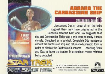 1993 SkyBox Star Trek: Deep Space Nine Premier #16 Aboard the Cardassian Ship Back