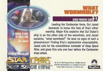 1993 SkyBox Star Trek: Deep Space Nine Premier #37 What Wormhole? Back