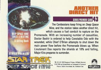 1993 SkyBox Star Trek: Deep Space Nine Premier #43 Another Direct Hit Back