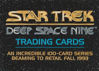 1993 SkyBox Star Trek: Deep Space Nine Premier #NNO Star Trek DS9 Promo Front