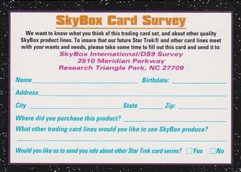 1993 SkyBox Star Trek: Deep Space Nine Premier #NNO Star Trek DS9 Survey Card Front