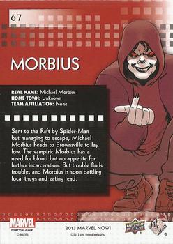 2013 Upper Deck Marvel Now! #67 Morbius Back