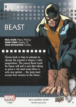 2013 Upper Deck Marvel Now! - Foil #9 Beast Back