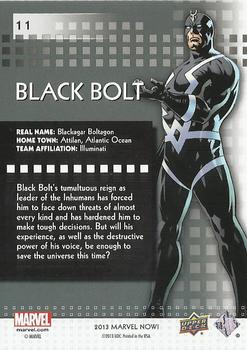 2013 Upper Deck Marvel Now! - Foil #11 Black Bolt Back