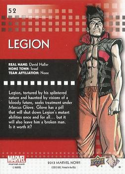 2013 Upper Deck Marvel Now! - Foil #52 Legion Back