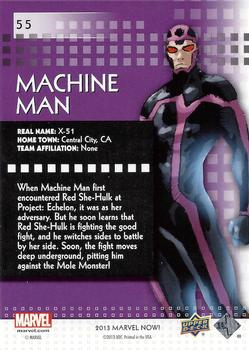 2013 Upper Deck Marvel Now! - Foil #55 Machine Man Back