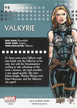 2013 Upper Deck Marvel Now! - Foil #98 Valkyrie Back