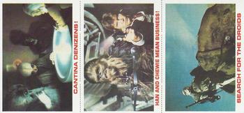1980 Burger King Star Wars - Panels #NNO Cantina Denizens! / Han and Chewie Mean Business! / Search for the Droids Front