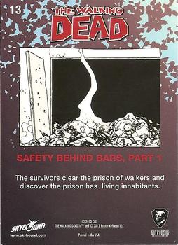 2013 Cryptozoic The Walking Dead #13 Safety Behind Bars, Part 1 Back