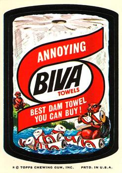 1974 Topps Wacky Packages 8th Series #NNO Biva Towels Front