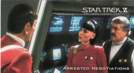 1994 SkyBox Star Trek VI The Undiscovered Country Cinema Collection #17 Arrested Negotiations Front