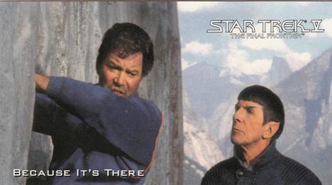 1994 SkyBox Star Trek V The Final Frontier Cinema Collection #02 Because It's There Front