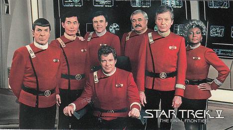 1994 SkyBox Star Trek V The Final Frontier Cinema Collection #71 Checklist Front