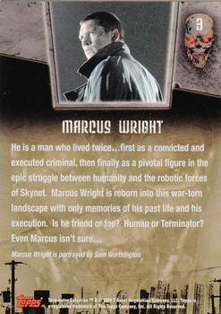 2009 Topps Terminator Salvation #3 Marcus Wright Back