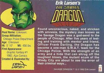 1992-93 Wizard Magazine Image Series 1 #3 The Savage Dragon Back