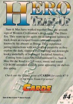 1994 Cards Illustrated Hero Team-Up Promos #4 Sam & Maxx Back