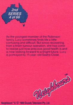 1988 Topps Neighbours Series 2 #4 As the youngest member of the Robinson family, Luc Back