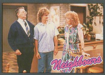 1988 Topps Neighbours Series 2 #5 Harold (Ian Smith) and Madge (Anne Charleston) dis Front