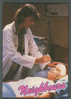1988 Topps Neighbours Series 2 #27 Dr. Beverly marshall (Lisa Armytage) tends to the Front