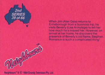 1988 Topps Neighbours Series 2 #39 When Jim (Alan Dale) returns to Erinsborough from Back