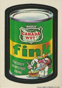1973 Topps Wacky Packages 1st Series #NNO Canada Wet Fink Front